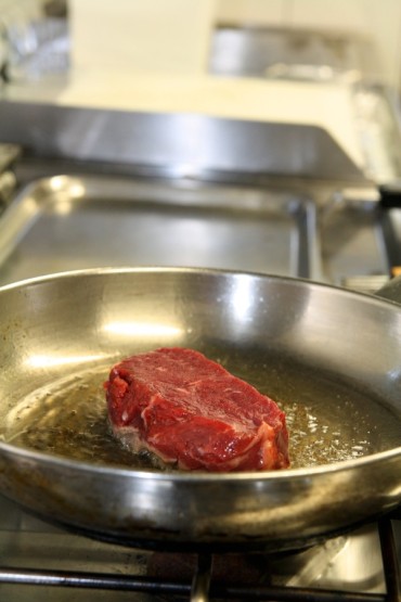 Steak in der Pfanne